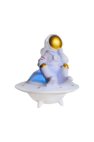 4 Adet Masa Üstü Astronot Lamba Usb Girişli Müzik Aleti Flash Bellek Ve Hafıza Kartlı 16x15 Cm Desk Lamp Speaker Diğer