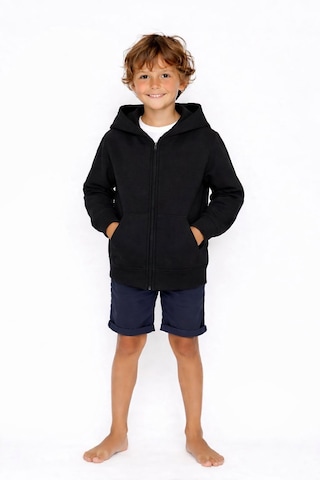 Coupon Çocuk Fermuarlı Kapüşonlu Sweatshirt Siyah