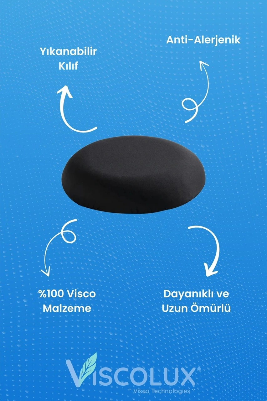 Ortopedik Oturma Simidi - Visco Oturma Simidi Doğum Sonrası Yastık Füme Füme