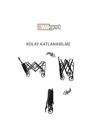 Küçük Boy Çok Amaçlı Katlanır Kamp Piknik Tatil Sahil El Arabası Vd35