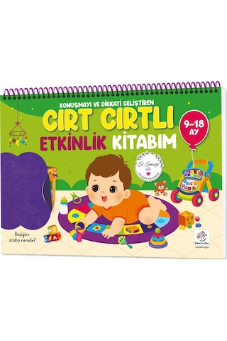 İlk Cırt Cırtlı Keçeli Etkinlik Kitabım 9-18 Ay