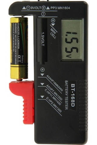 Butuglobal Bt-168d Dijital Lcd Ekran Pil Evrensel Test Cihazı, 1.5v Aaa, Aa Ve 9v 6f22 Piller İçin