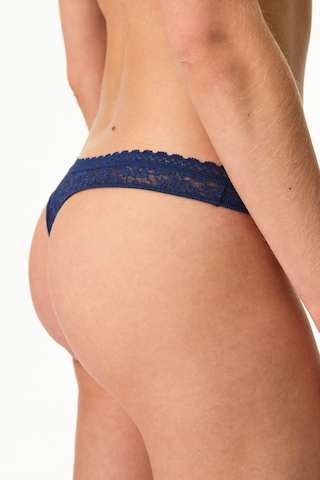Penti Lacivert Easy Lace Dantel V Model Tanga Külot