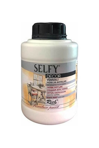 Rich Selfy Decor Vernikli Boya 1250Cc Antik Beyaz