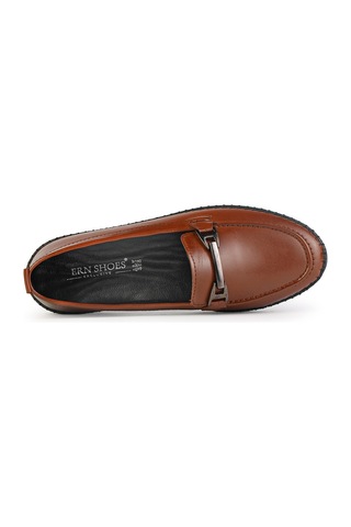 Ern Shoes Kadın Rahat Anatomik İçi Hakiki Deri Tam Ortopedik Ayakkabı Taba