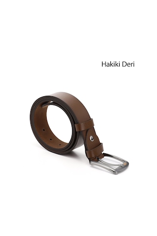 Gönderi(R) Gönderi R Taba Antik Hakiki Deri 4 Cm Kot Kemeri Taba
