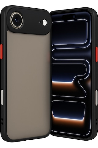Apple Apple iPhone 17 Air İçin Uyumlu Buzlu Tasarım Renkli Tuş Mat Tasarım Sararmaz Kılıf