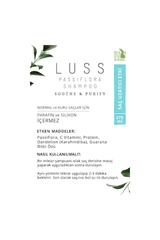 Luss Passiflora Şampuan 275 ML