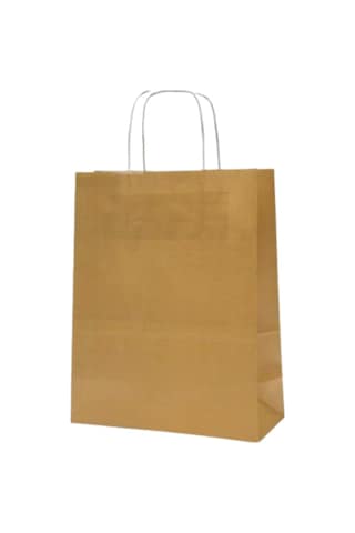 4 Adet Saplı Kraft Çanta 32 X 12 X 41 Cm Kağıt Poşet Çanta, Hediyelik Poşet