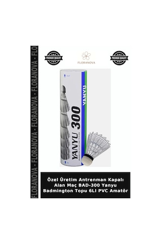 Özel Üretim Antrenman Kapalı Alan Maç Bad-300 Yanyu Badmington Topu 6lı Pvc Amatör