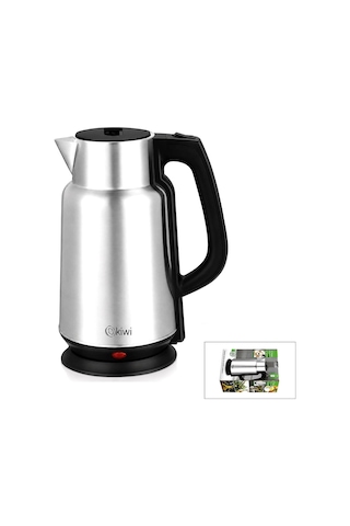 Çelik - Sürahi Model Kettle Elektrikli Su Isıtıcısı Paslanmaz Çelik Gizli Rezistans 360 2.2lt 1500w Kk-3334 Bx40