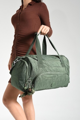 Unisex Kabin Boy Çapraz Askılı Omuz Çantası Seyehat Spor Çantası Hafif Klinkır Kumaş 40 25 Cm Yeşil