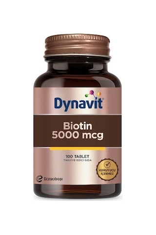 Dynavit Biotin 5000 Mcg 100 Tablet