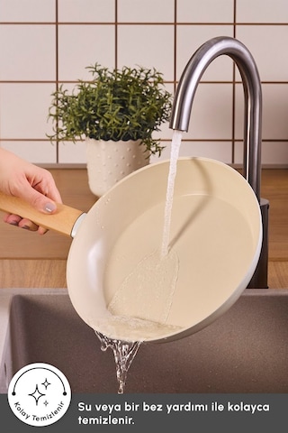 Karaca x Refika Swiss Crystal Almond Cream 30 Cm K.Yarık Tencere Ind