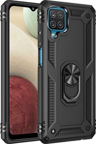 Samsung Uyumlu Galaxy A12 Kılıf Zore Vega Kapak Siyah