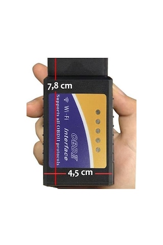 Elm327 Wifi 1.5 Obd2 Araç Arıza Tespit Cihazı, Apple iPhone Uyumlu, Pıc18f25k80 Çipsetli, Kablosuz Tarayıcı