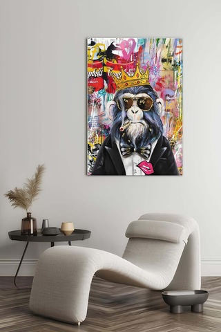Banksy Graffiti Cam Tablo, Ev Ve Ofis Duvar Dekoru, Hediyelik Büyük Temperli 4 Mm Cam Tablo