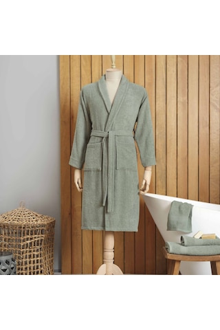 Karaca Home Dielle Yeşil Recycle Erkek Bornoz L/XL