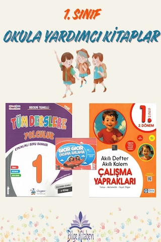 1. Sınıf 2.dönem Tüm Derslere Yolculuk+ Akıllı Defter Çalışma Yaprakları + Okuma Anlama