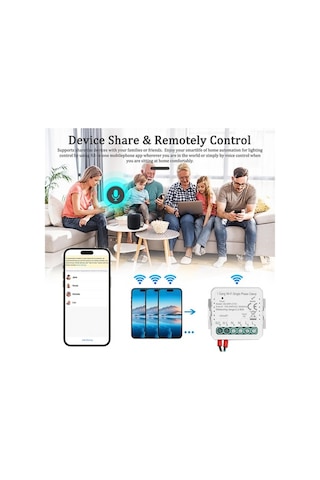 Trendooze Tuya Wifi 80a Modül, Güneş Ve Sesle Entegre, Hızlı Kurulum