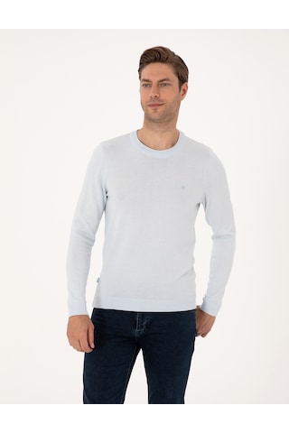 Pierre Cardin Erkek Açık Mavi Kazak /triko 50314192-vr003 Açık Mavi