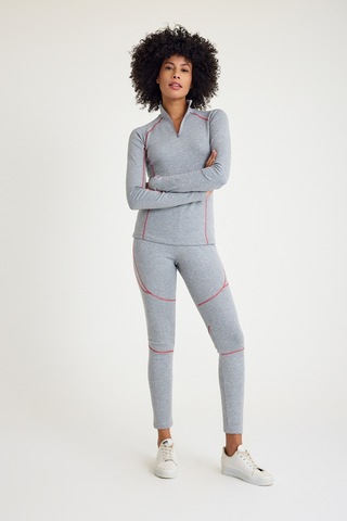 Scorp Thermo-fit Extreme Kadın Termal İçlik Alt Kayak İçliği Gri Siyah