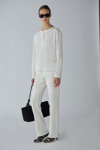 Suud Collection Ekru Effortless Straight Jean