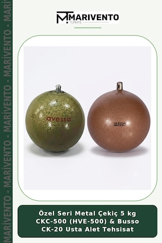 Özel Seri Metal Çekiç 5 Kg Ckc-500 Hve-500 & Busso Ck-20 Usta Alet Tehsisat