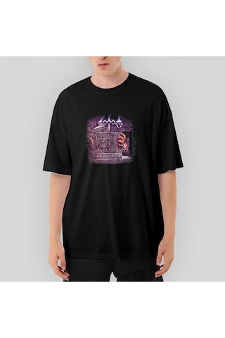 Sodom Better Off Dead Oversize Siyah Tişört Siyah