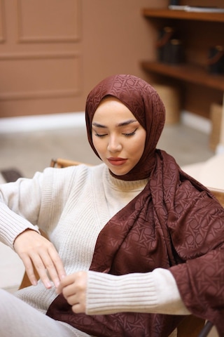 Silk Home Deluxe Şal - Çikolata - Çikolata