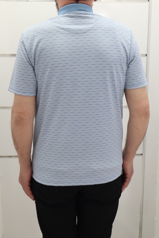 Becces Dmctekstil Erkek 001 Desenli Klasik Kesim Rahat Kalıp Tek Cepli Polo Yaka T-shirt Buz Mavi