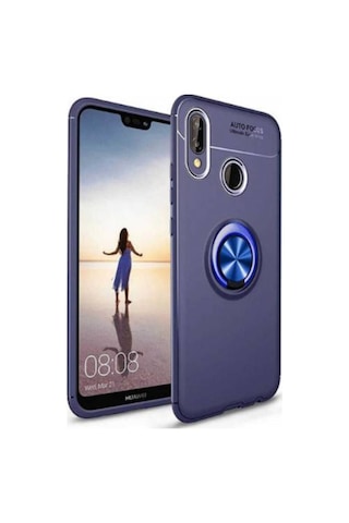 Huawei Honor 10 Lite Kilif Yüzüklü Tam Korumali Silikon Kapak 418755907