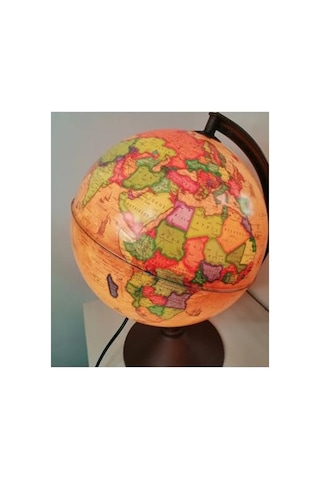 30 Cm Antik Siyasi Küre - Işıklı Eğitici Dünya Haritası Diğer