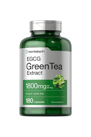Horbäach Egcg Green Tea Extract 180 Capsul Max Potency Non-g...