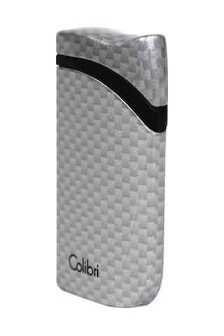 Colibri Falcon Karbon Desenli Gümüş Puro Çakmağı
