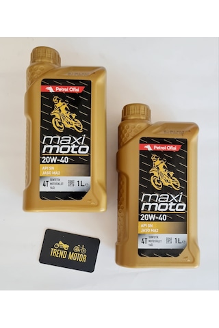 Petrol Ofisi Maximoto 4t 20w-40 Yağ 2 Adet - Yeni Üretim