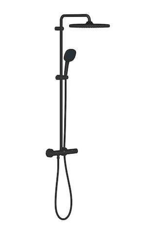 Grohe Tempesta Cube Duş Sistemi Termostatik Duş Bataryalı Mat Siyah - 266892431 Siyah