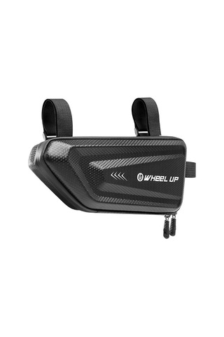 Jeemson Bisiklet Trianguları Çerçeve Çantası - Su Geçirmez Eva+pu Malzeme, Aydınlatmalı, 3 Ayarlanabilir Kayışlı, Dağ Yolu Bisikletleri İçin Siyah