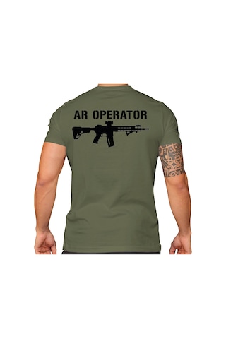 Alfa Giyim Ar Operatör Baskılı Tişört Haki Alfa Giyim Ar Operatör Baskılı Tişört Haki