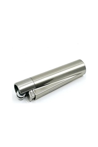 Clipper Metal Taşlı Gümüş Çakmak