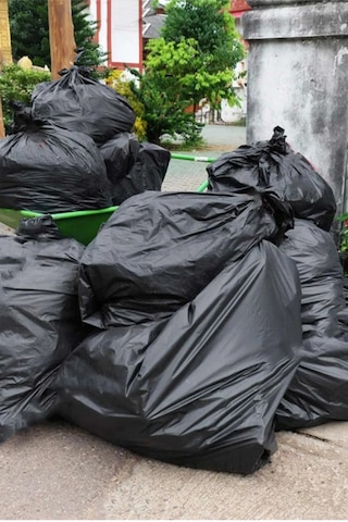 Kalın Çöp Torbası Jumbo Boy Siyah Çöp Poşeti 5x 350 G