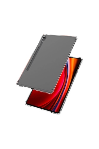 Samsung Galaxy Uyumlu Tab S10 Fe Nitro Anti Shock Darbe Emici Köşe Korumalı Şeffaf Silikon Kapak Arka Kapak