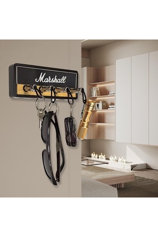 Duvara Monte Anahtarlık, Gitar Anahtarlıkları, Standart Jcm800 Gitar Anahtarlık, 4 Anahtarlıklı Gitar Amfisi Anahtar Askısı, Siyah Diğer