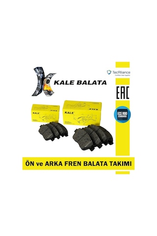 Vw Golf 7 2013-2019 Kale Ön ve Arka Fren Balatası