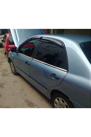 Fiat Marea 1997-2002 Krom Paslanmaz Cam Çıtası 4 Parça