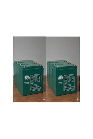Ncr 12v-22 Amper 6'lı Paket 20-24 Amper Ebatlarında Dik Akü Elektrikli Bisiklet Aküsü Ebatlar:180 78 170 Mm