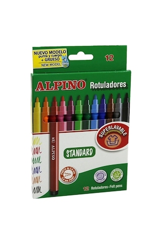 Alpino 12 Renk Keçeli Kalem Ar-1002