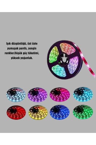 Rgb - 459 - Smart Şerit Led Tv Arkası Ve Dekoratif Alanlar İçin - Dpmıx-hb - Işık Şeridi Renkli