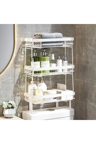 Yunboo Banyo Tuvaleti Üstü Çarpıtkasız Montajlı, Çözülebilir Tek Katlı Kağıt, Dokuma Ve Eşya Saklama Rafı Siyah Diğer