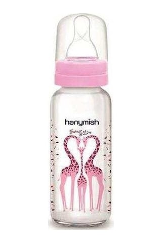 Hanymish Cam Biberon 240 ML - Pembe Hanymish Cam Biberon 240 ML - Pembe